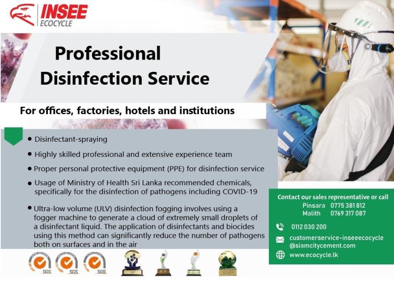 INSEE Ecocycle Professional Disinfection Service
