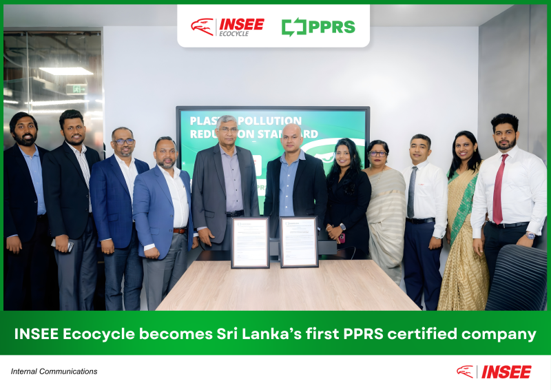 Proud Moment : INSEE Ecocycle Certified Under Global PPRS Standard