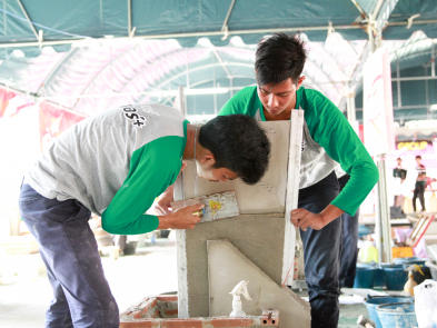 ปูนอินทรีสนับสนุนการแข่งขันทักษะวิชาชีพช่างก่อสร้างอาชีวะ