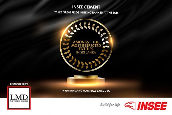 INSEE Cement Ranked Amongst LMD’s Most Respected Entities Once Again