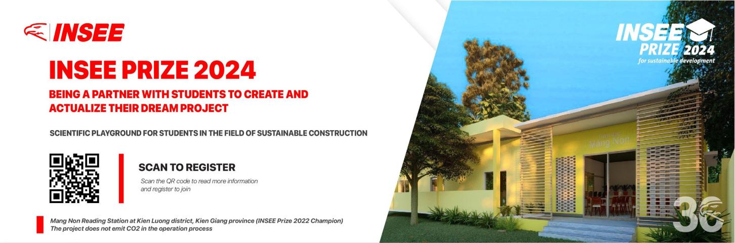 INSEE PRIZE 2024 BEING A PARTNER WITH STUDENTS IN BUILDING SUSTAINABLE DREAM FOR THE COMMUNITY