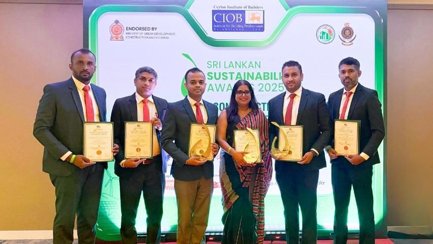 INSEE sweeps top honours at CIOB Sri Lankan Sustainability Awards 2025
