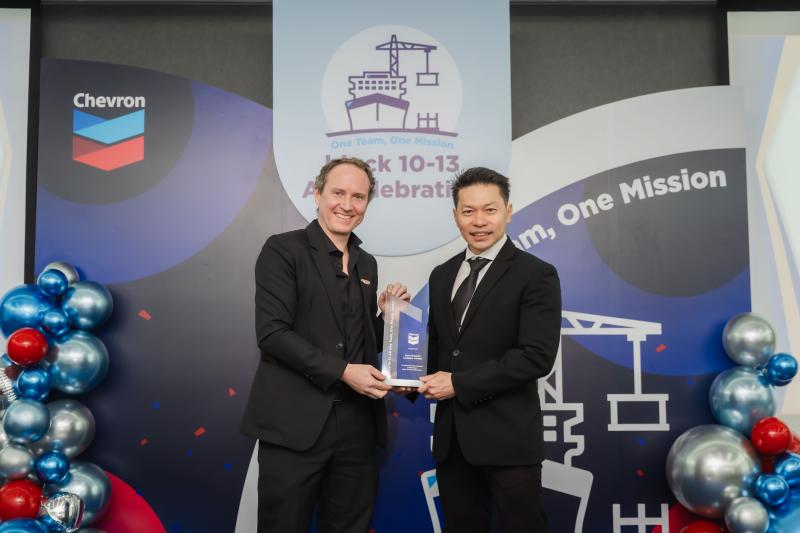 INSEE Ecocycle received the Business Partner Award from Chevron Thailand
