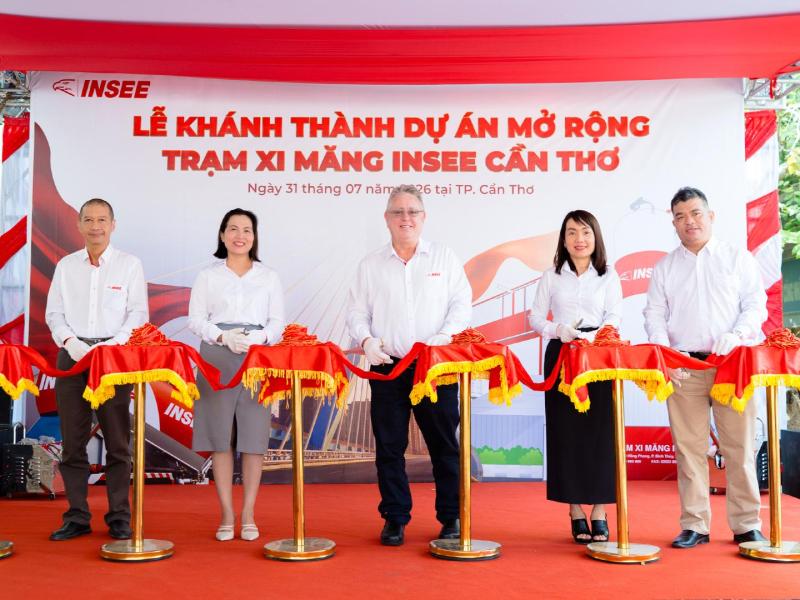 INSEE VIỆT NAM HOÀN THÀNH DỰ ÁN MỞ RỘNG TRẠM XI MĂNG INSEE CẦN THƠ
