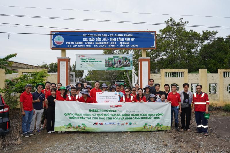 INSEE JOINED HANDS TO CONSERVE BIODIVERSITY AND PROMOTE SUSTAINABLE VALUES AT THE PHU MY SPECIES AND HABITAT CONSERVATION AREA