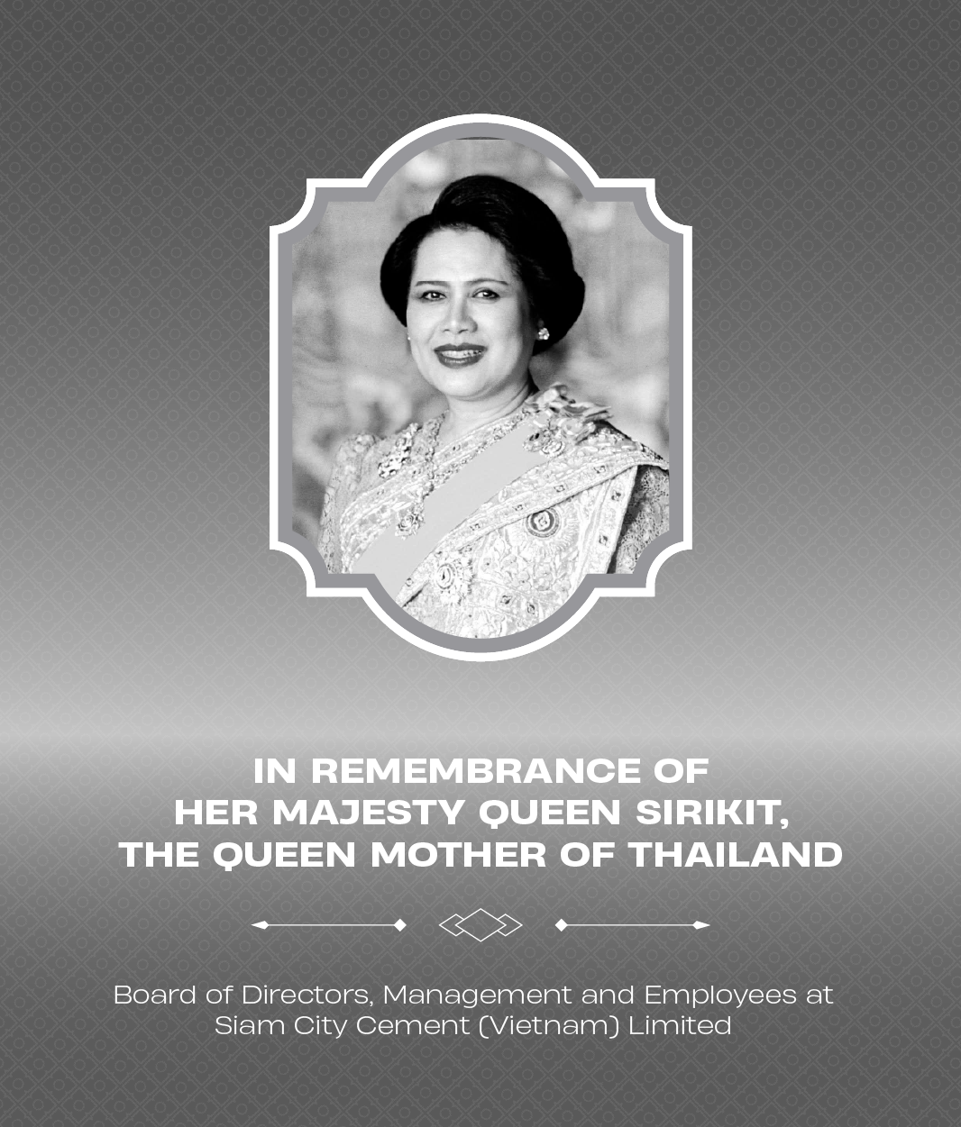 Tưởng nhớ Vương Thái Hậu Sirikit